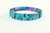 Herm? Multicolor Silk Mistinguett Headband Green Blue 29hz1009