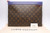 Louis Vuitton LV Clutch Bag APORO GM Monogram Pochette Split line M63048 Rare??hat you see will what you get ,or you will get a full refund ,please don't worry