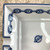 HERMES PARIS Porcelain Change Tray Ashtray CHAINE D'ANCRE BLUE 16 x 16 cm w Box