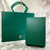 ROLEX Watch Case Green Leather Protection Soft Travel Pouch Watch Holder w Bag