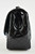 Chanel 21B So Black Patent Flap Mini Square CC Logo Quilted Chain Crossbody Bag