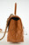 Chanel 21A Caramel Brown Caviar Mini Coco Handle CC Quilted Gold Chain Flap Bag