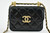 Chanel 21A Black Mini Flap Coin Purse With Chain Handle Shoulder Crossbody Bag