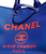 Chanel 21S Deauville Blue Orange Large Shopping 30cm 2 Way Silver Chain Tote Bag