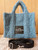 Marc Jacobs THE TEDDY MINI TOTE BAG Hand sholder bag 2way blue Logo