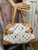 Louis Vuitton Claudia Shoulder Bag White Multicolor Monogram Canvas NEW! RARE