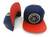 Navy BRIXTON Snapback Hat/Hats with Beige Logo
