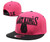 Last Kings Snapback Hats in Pink with Black Logos