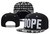 DOPE Snapback Hat with White Logo on Black - Style 15