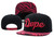 Black with Pink Logo DOPE Snapback Cap with Pink Brim