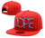 DOPE Snapback hat/hats (Red with Navy Brim)