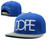 DOPE Snapback hat/hats (Blue with White DOPE Logo)