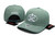 Auth RARE PRADA Milano Green Leather Luxury Classic Baseball Cap Hat