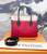 Louis Vuitton On My Side Monogram Calfskin Leather Red Tote
