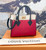 Louis Vuitton On My Side Monogram Calfskin Leather Red Tote