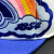 Louis Vuitton Rainbow Embroidered Logo Hat White Blue
