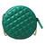 Versace La Medusa Round Quilted Leather Green Shoulder Bag