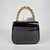 Versace La Medusa Shiny Black Leather Top Handle Bag New
