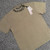 Palm Angels T-shirt In White Sand Brown