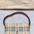 Burberry London Leather House Check Haymarket Beige Medium Handbag Shoulder Bag