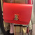 Red calf leather TB bag Burberry