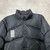 REPRESENT MENS DOWN PUFFER JACKET BLACK CROPPED