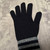 LOUIS VUITTON Gloves Gon Monogram Stripes Navy Wool 100% M76029