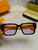 Louis Vuitton Vintage Personalized Square Frame Sunglasses Yellow Purple Lenses