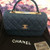 CHANEL Coco Handle Chain Shoulder Bag Denim Purse Crossbody Woman Auth Mint Rare,what you see will what you get ,or you will get a full refund ,please don't worry