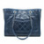 CHANEL Deauville Tote Chain Shoulder Bag Dark Blue Leather A93257 Shopping Purse