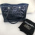 CHANEL Deauville Tote Chain Shoulder Bag Navy Blue Leather A93257 Shopping Purse,what you see will what you get ,or you will get a full refund ,please don't worry