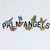 PALM ANGELS BUTTERFLY COLLEGE WHITE T SHIRT