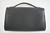 Louis Vuitton Clery Black Epi Leather LV Logo Top Handle Clutch Shoulder Bag