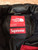 red Supreme 17AW The North Face Leather Nuptse Jacket red North Face leather npsi down jacket