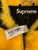 SUPREME FAUX FUR VARSITY JACKET GOLD LARGE SS20 AUTHENTIC (IN HAND) BRAND NEW