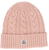 2020 New top Pink Moncler knitted logo patch beanie