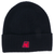 2020 New Season Moncler ribbed logo patch beanie (Black with Red logo)