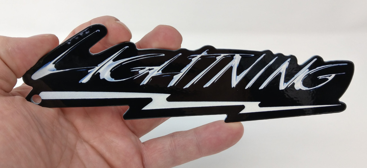 Ford F-150 SVT Lightning Heavy Duty Steel Sign – 7 X 1.5 Inches – Magnet Back