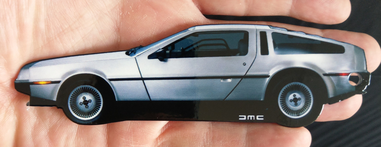 DMC DeLorean Vehicle Side View Steel Sign