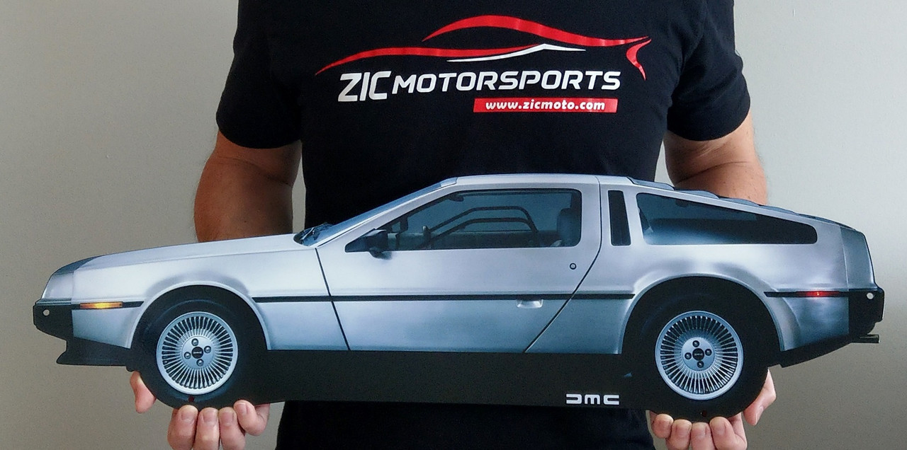 DMC DeLorean Vehicle Side View Steel Sign