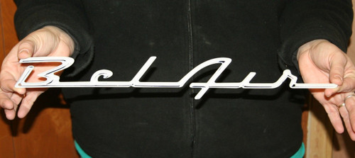 1955 1956 Chevrolet BEL AIR SCRIPT Steel Sign