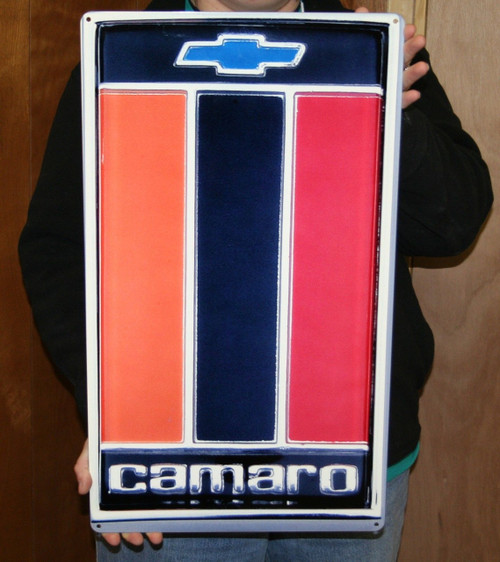 1975-1977 Camaro Hood Emblem Steel Sign
