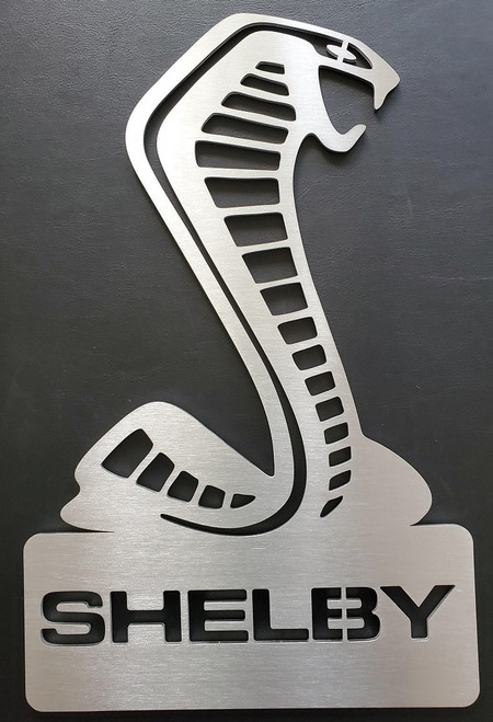 Shelby Cobra Snake Stainless Steel Sign GT500