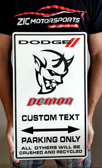 Dodge Demon Parking Custom Metal Sign