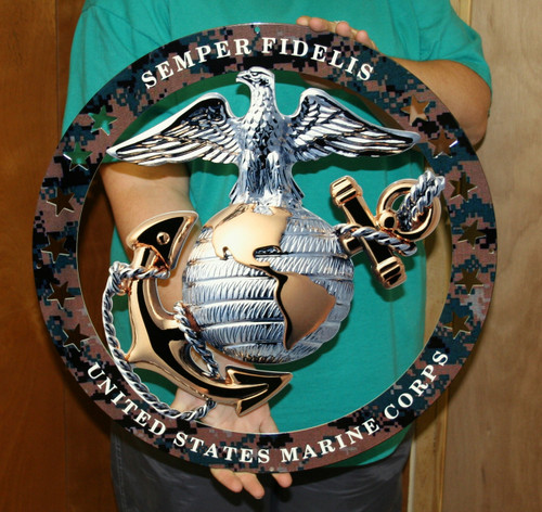 USMC SEMPER FI Flat Steel Sign