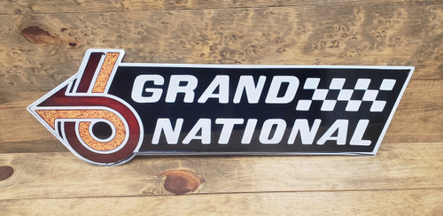 Buick Grand National Emblem Logo Wall Art Flat Steel Sign