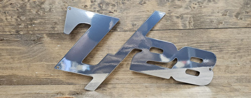 Chevy Z/28 Chrome Steel Sign Chevy Z/28 Chrome Steel Sign