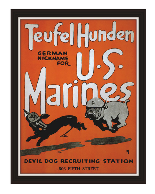 Teufel Hunden  German nickname for US Marines Devil Dog recruiting station 506 fifth street