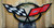 Corvette C5 Emblem Crossed Flags Metal Sign