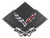 Corvette C7 Crossed Flags Black Diamond Cross Pistons Steel Sign